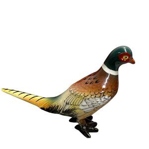 Vintage 1950s Ucagco Colorful Pheasant Bird Figurine